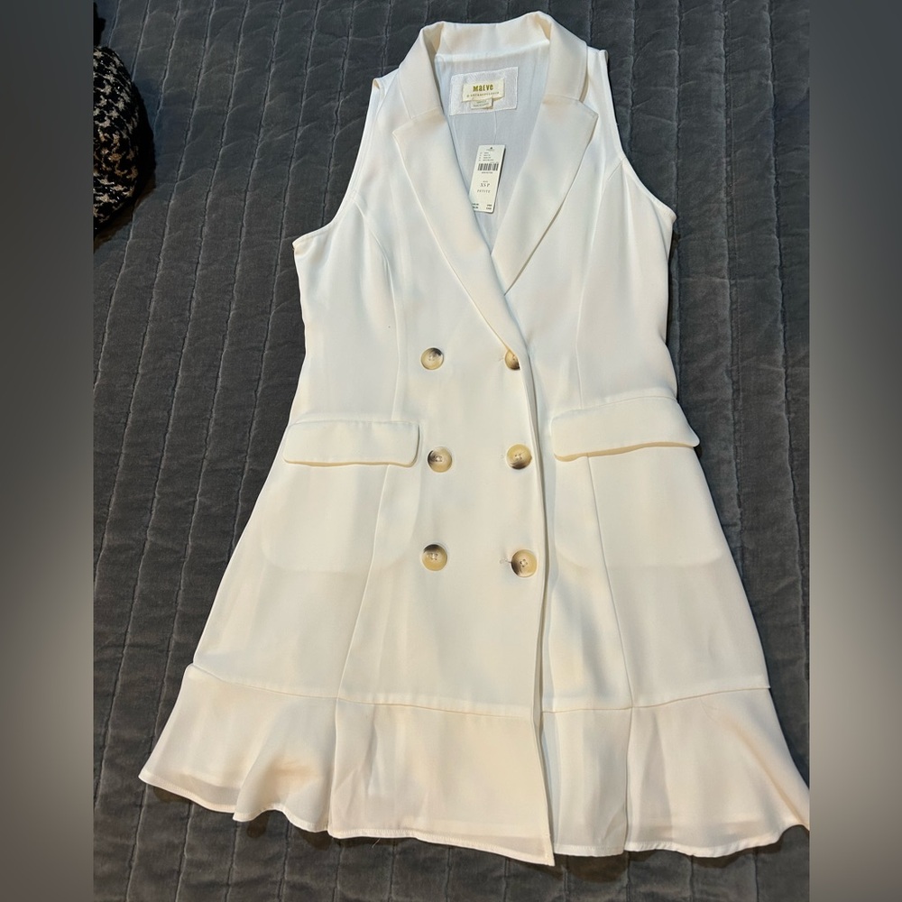 Anthropologie Maeve Sleeveless Mini Blazer Dress